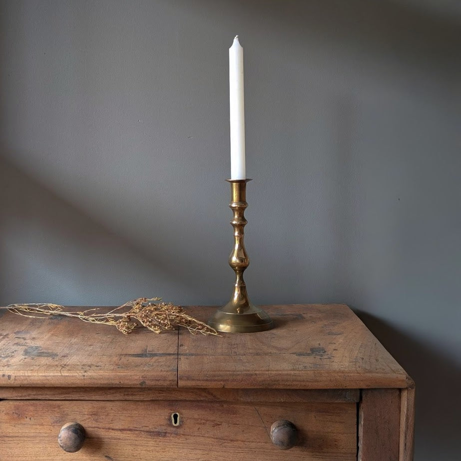 Antique Brass Candle Holder
