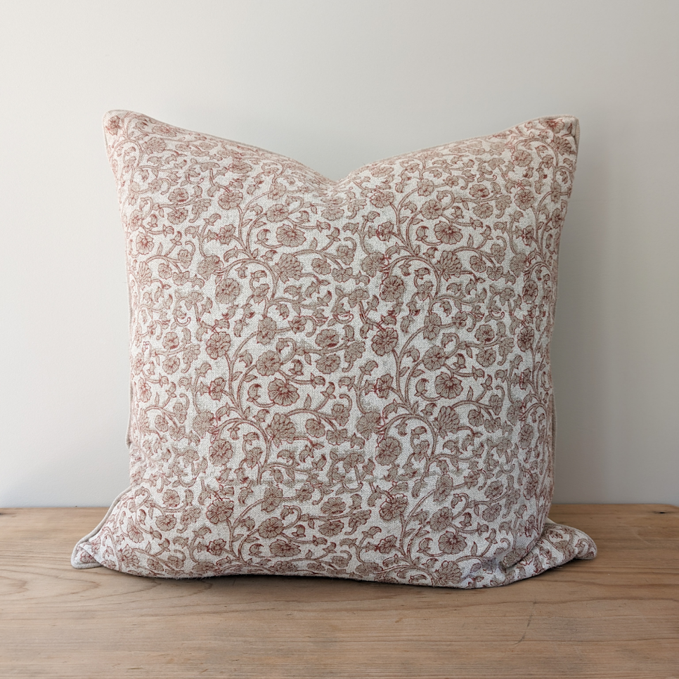 Kleo Hand Block-Printed Cushion