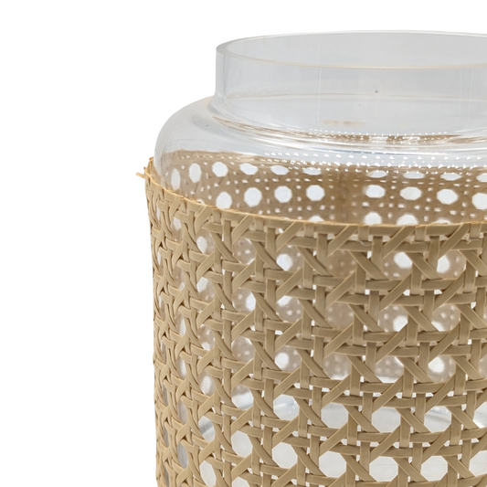 Cane Wrapped Vase