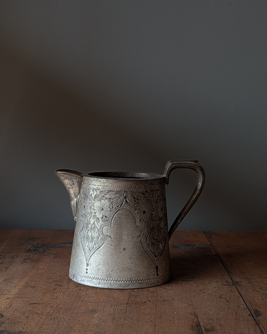 Petite Decorative Pewter Jug