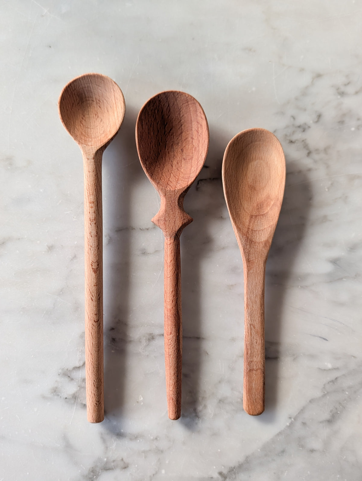 Small Beechwood Wooden Spoon - Set 3