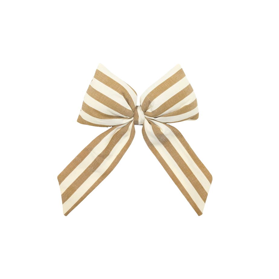 Striped Tree Bow Clip