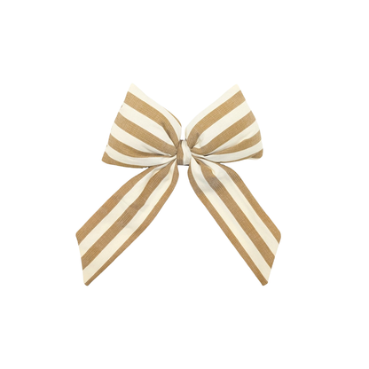Striped Tree Bow Clip