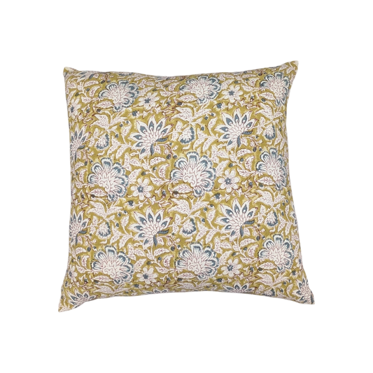 Bri Hand Block-Printed Cushion