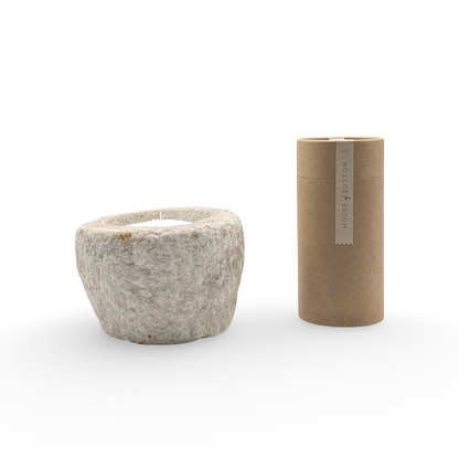 Stone Mortar Candle