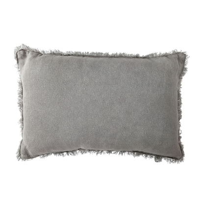 Florence Heavy Weight French Linen Lumbar - Muted Grey