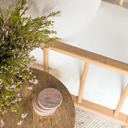 Pink Stone Coasters