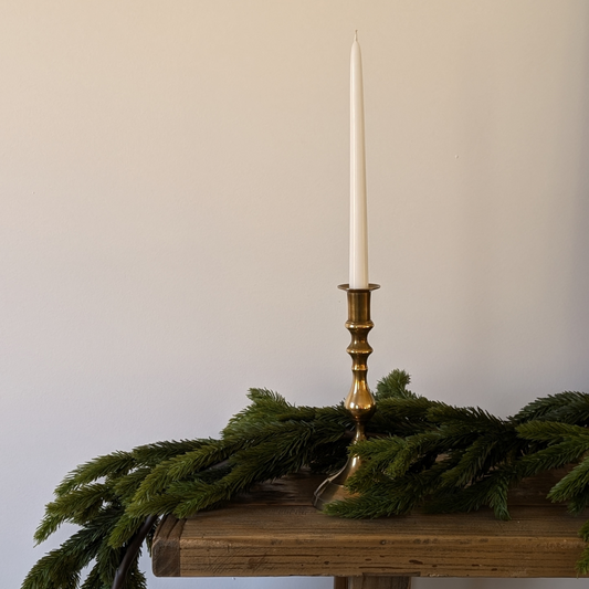 Antique Brass Candle Holder
