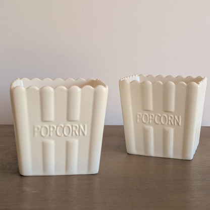 Stoneware Popcorn Bowl