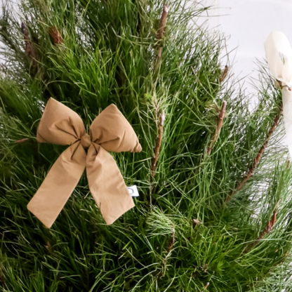 Caramel Tree Bow Clip