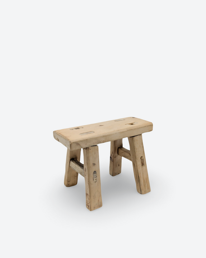 Natural Elm Mini Stool