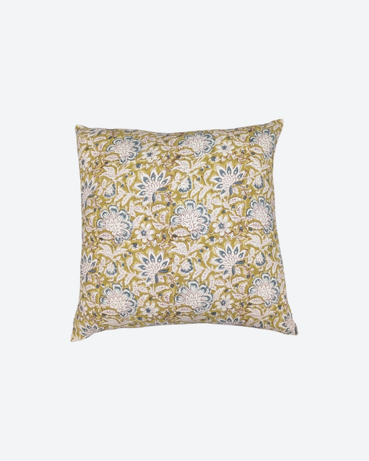 Bri Hand Block-Printed Cushion