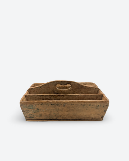 Vintage French Wood Caddy