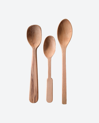 Large Beechwood Wooden Spoon - Set 2