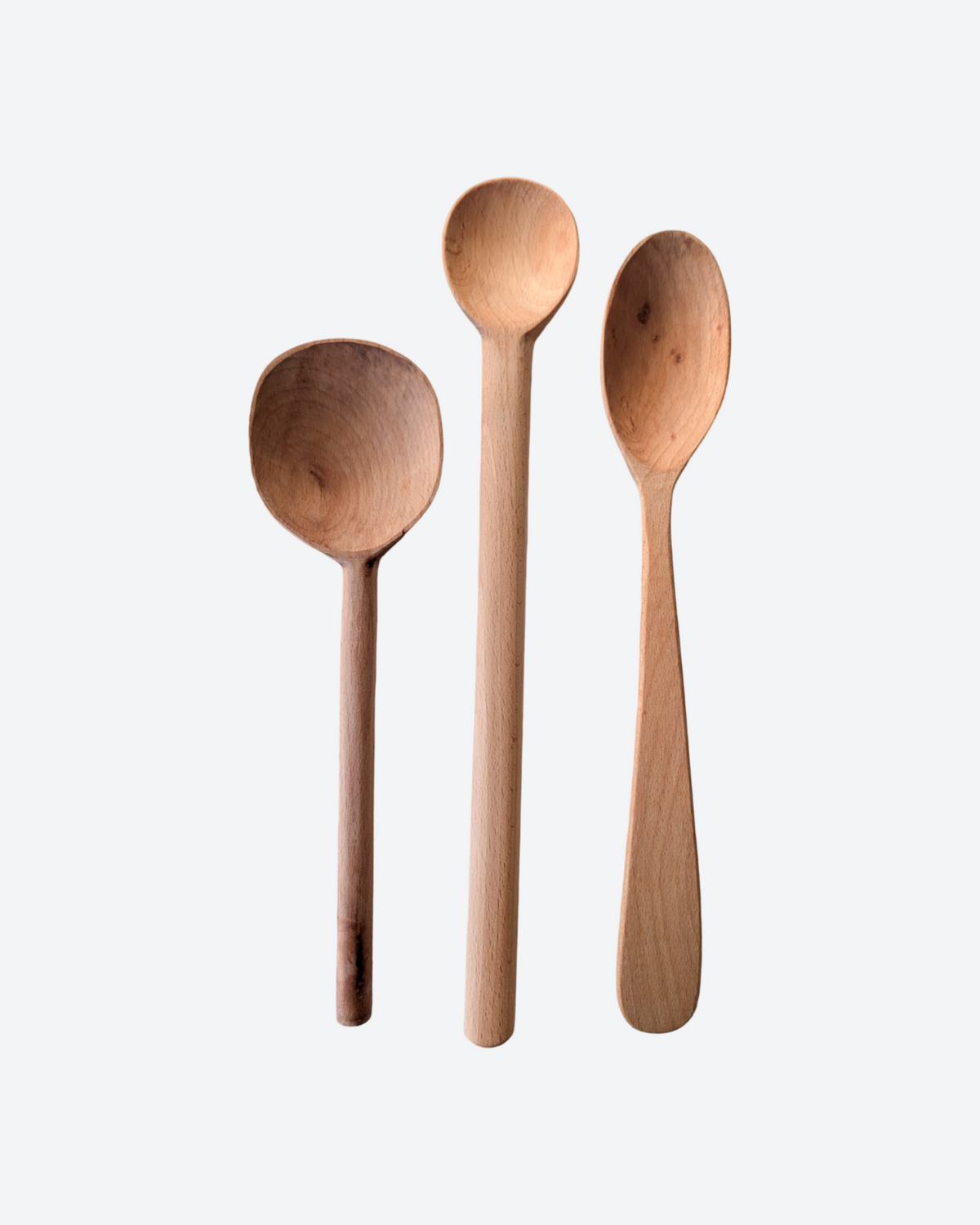 Large Beechwood Wooden Spoon - Set 1