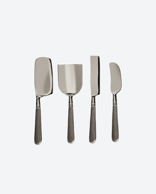 Doric Cheese Knives Silver - Set of 4