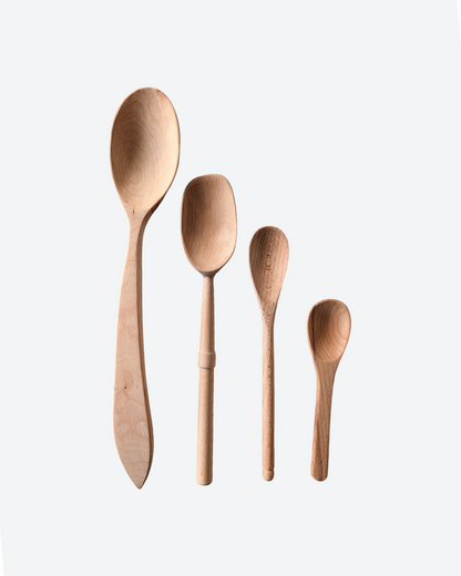 Mixed Beechwood Wooden Spoon - Set 2