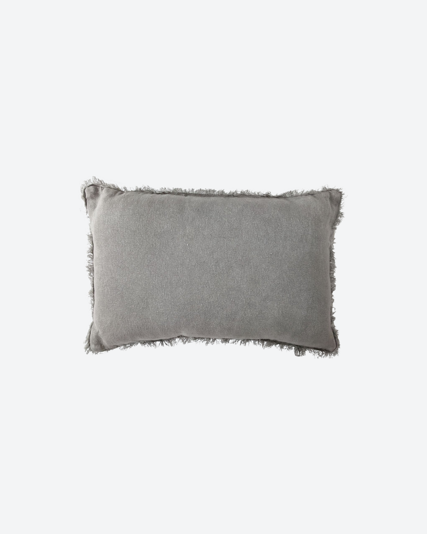 Florence Heavy Weight French Linen Lumbar - Muted Grey