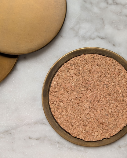 Brass Coaster - Set of 4