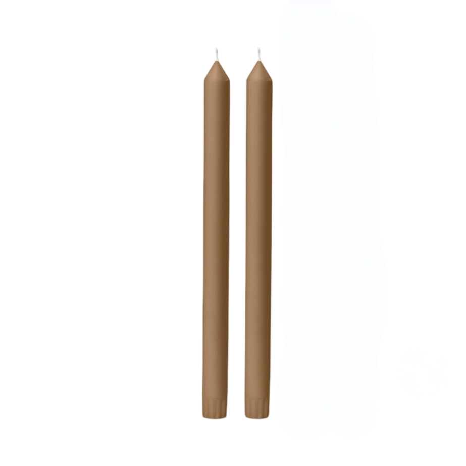 30cm Tiramisu Dinner Candle - Pack of 2
