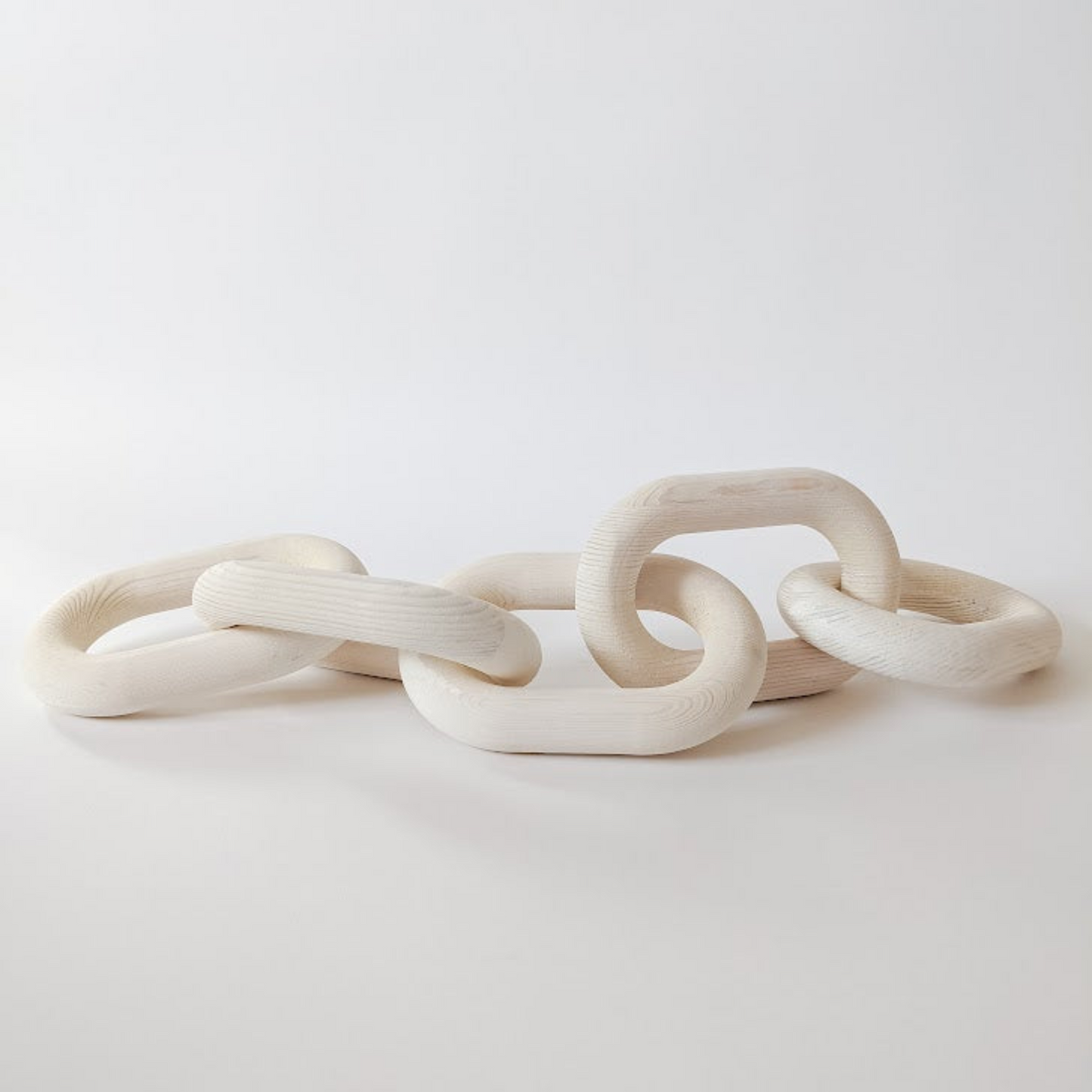 Wood Chain Link - White Washed